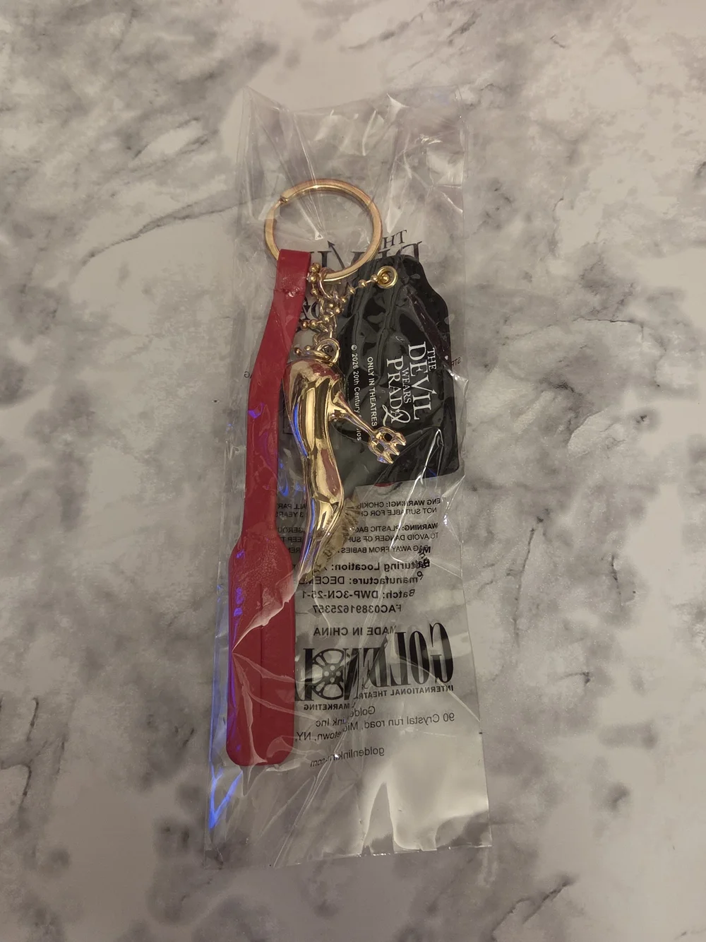 Devil Wears Prada 2 Red Purse Popcorn Bucket With Keychain Charm